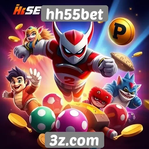 Variedade de jogos oferecidos pelo hh55bet